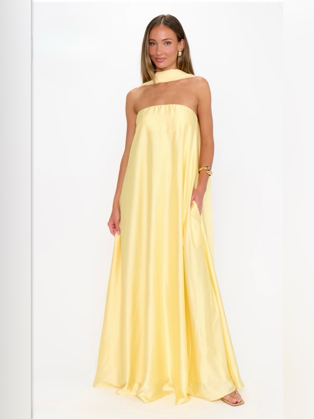 Show Me Your MuMu Tinsley Tube Maxi Dress Sz M